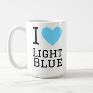 I love light blue coffee mug