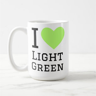 I love light green coffee mug