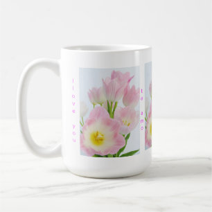 "I love/like you" tulip mug, in 4 languages Coffee Mug