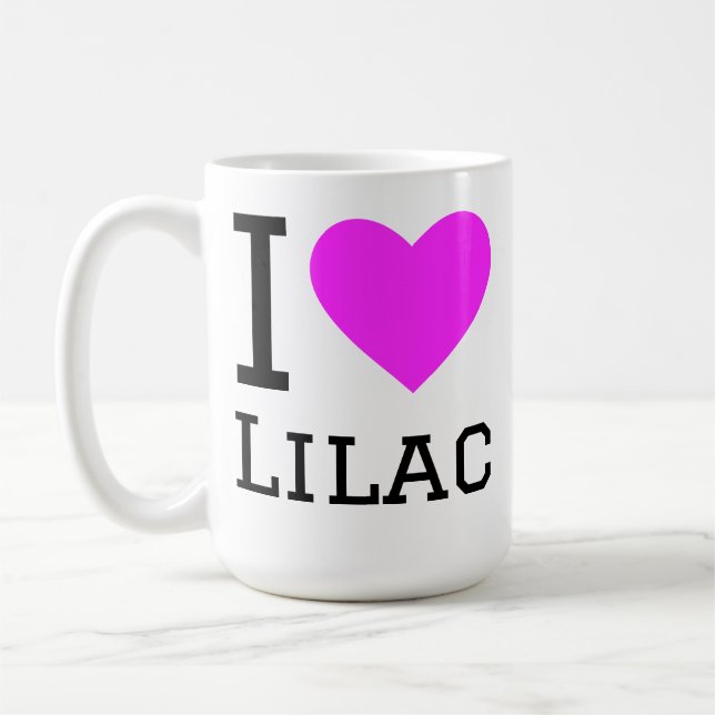 I love lilac coffee mug (Left)