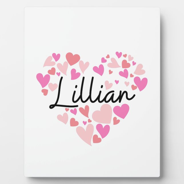 I love Lillian Plaque (Front)