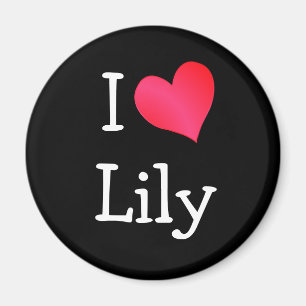 I Love Lily Magnet