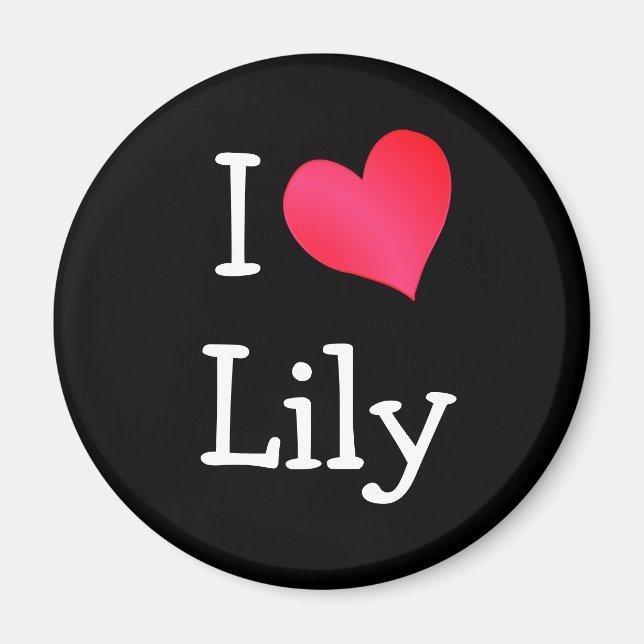 I Love Lily Magnet (Front)