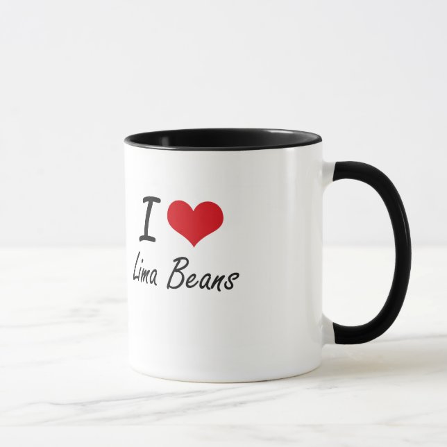 I Love Lima Beans Mug (Right)