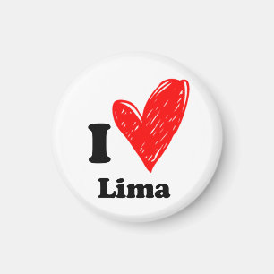 I love Lima Magnet