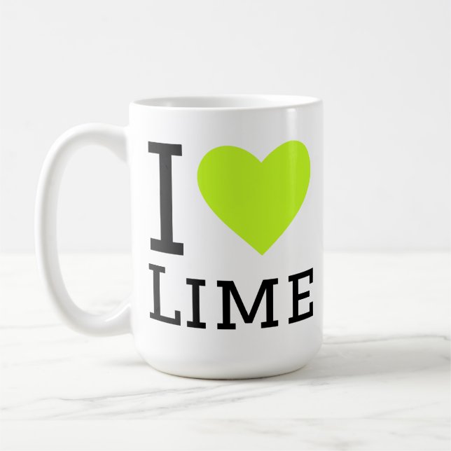 I love lime coffee mug (Left)