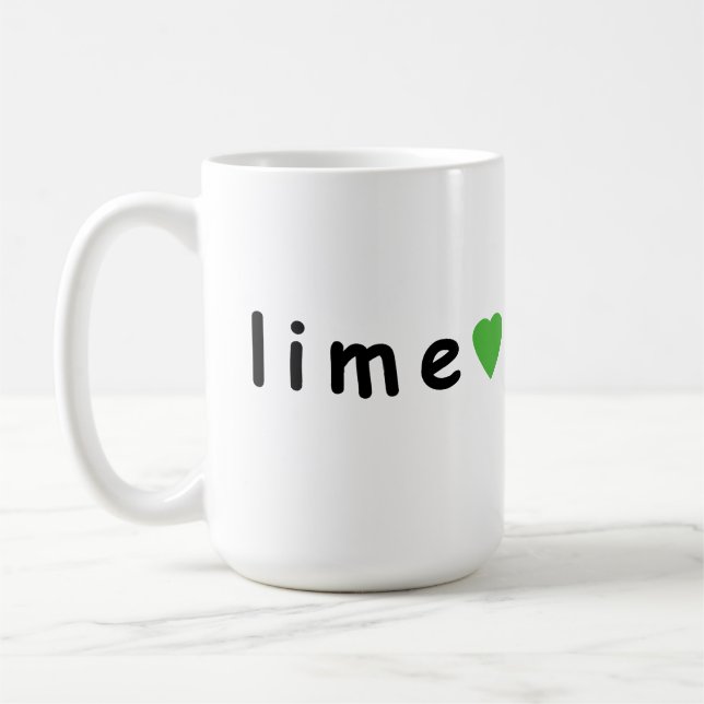 I love lime coffee mug (Left)