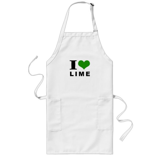 I love lime long apron (Front)