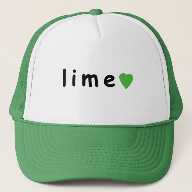 I love lime trucker hat (Front)