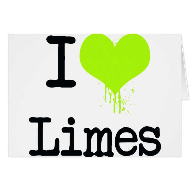I Love Limes (Front Horizontal)