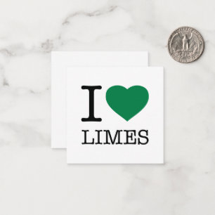 I LOVE LIMES CARD