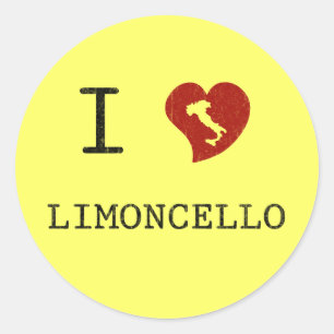 I Love Limoncello Classic Round Sticker