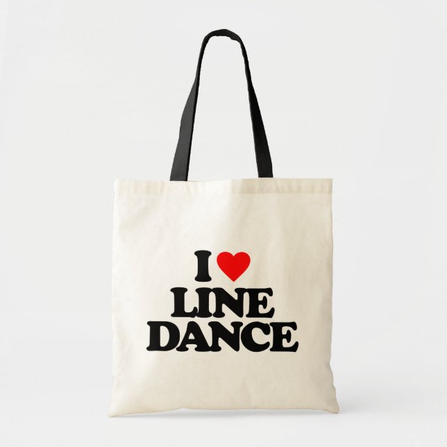 I LOVE LINE DANCE TOTE BAG (Front)