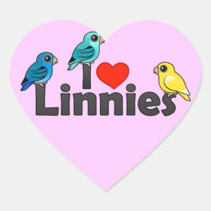 I Love Linnies Heart Sticker