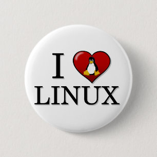 I Love Linux Button