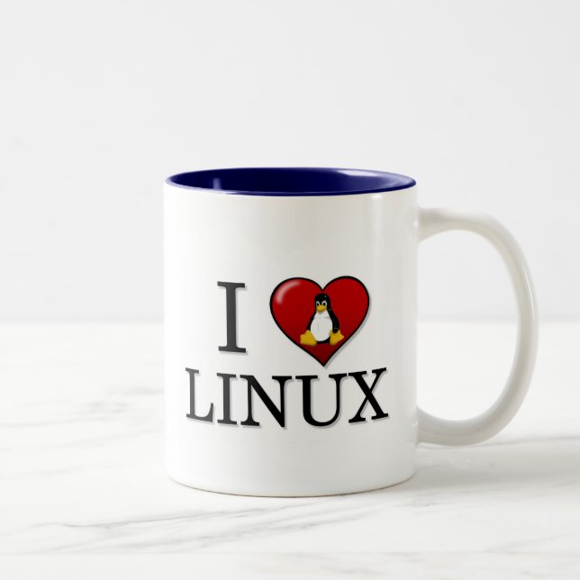 I Love Linux Mug (Right)