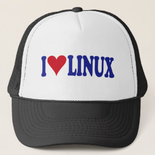 I Love Linux Trucker Hat