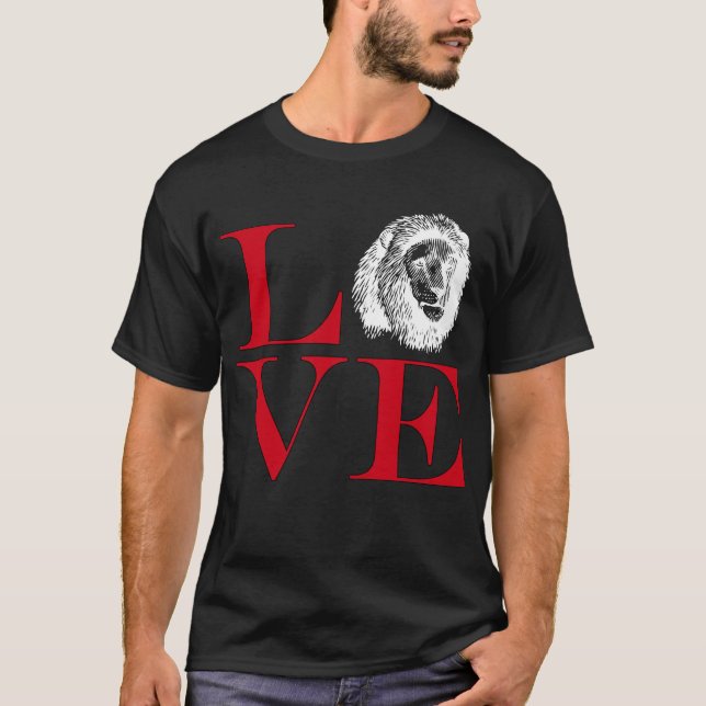 I Love Lions - Dark Coloured Tee (Front)