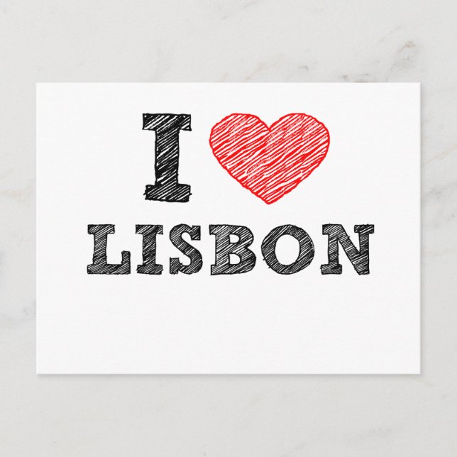 I Love Lisbon Postcard (Front)