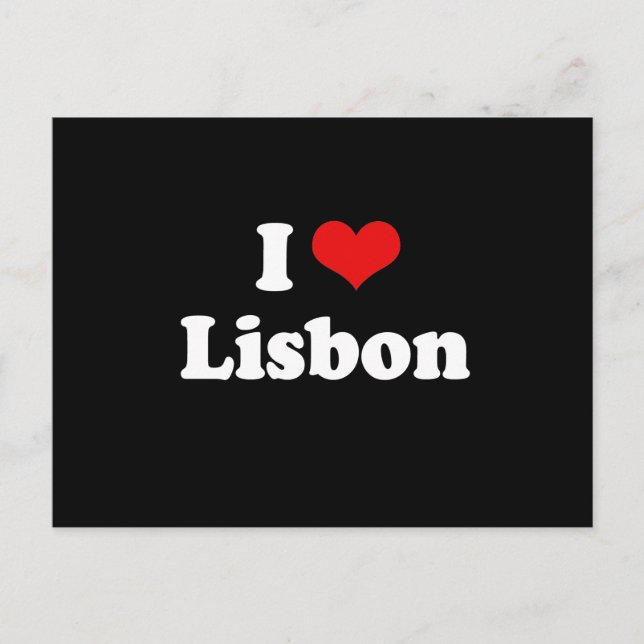I LOVE LISBON POSTCARD (Front)