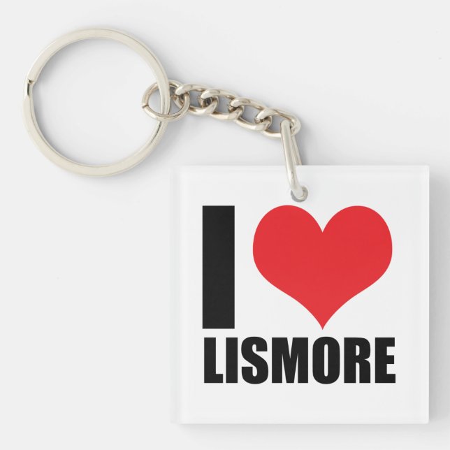 I love Lismore Key Ring (Front)
