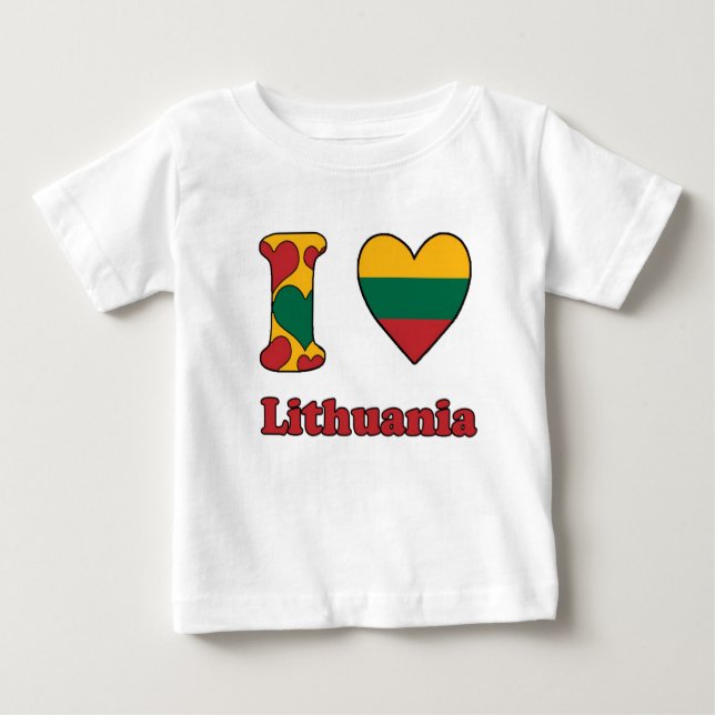 I love Lithuania Baby T-Shirt (Front)