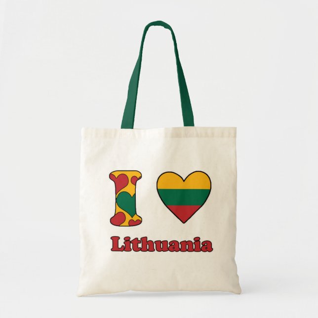 I love Lithuania Tote Bag (Front)