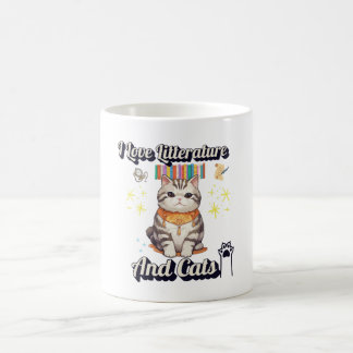 i love Litterature and cats 'Mugs Coffee Mug