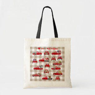 I Love Little Red Trucks Tote Bag