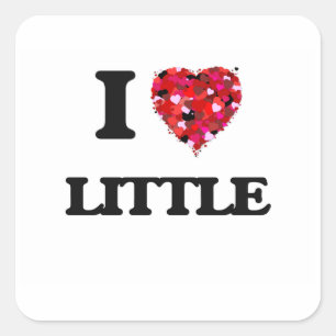 I Love Little Square Sticker