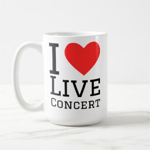 I love live concerts coffee mug