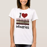 I Love Livermore Wineries Heart and Wine Bottles