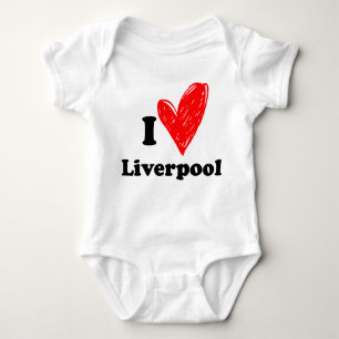 I love Liverpool Baby Bodysuit