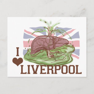 I Love Liverpool Humour Postcard