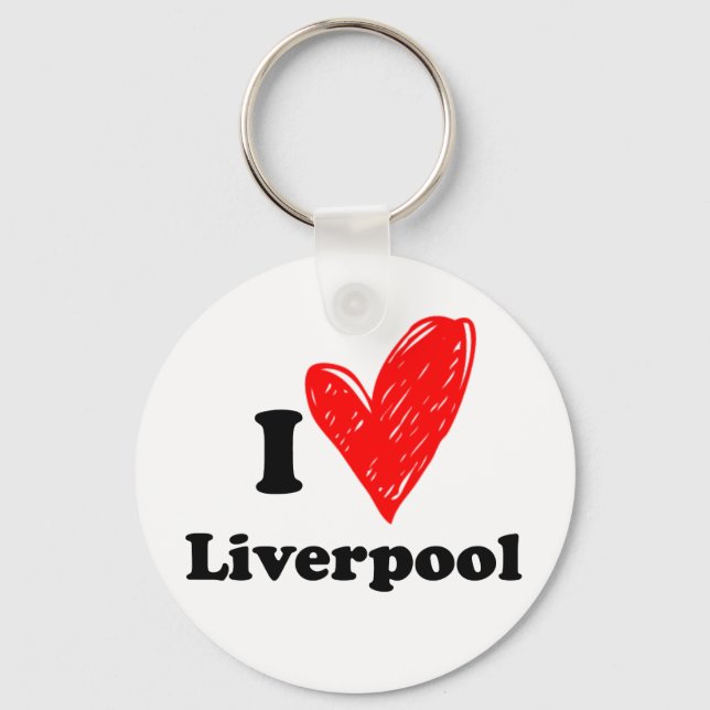 I love Liverpool Key Ring (Front)