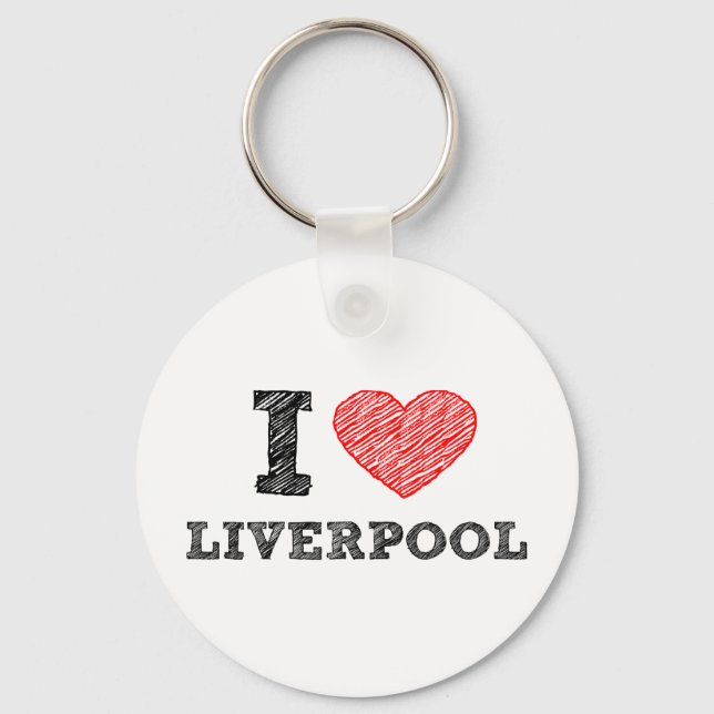I love Liverpool Key Ring (Front)