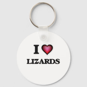 I Love Lizards Key Ring