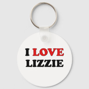 I Love Lizzie Key Ring