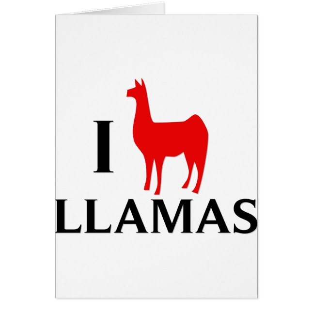 I Love Llamas (Front)