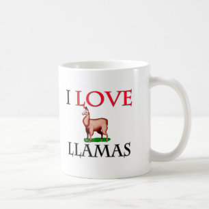 I Love Llamas Coffee Mug