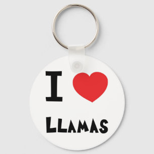 I love Llamas Key Ring