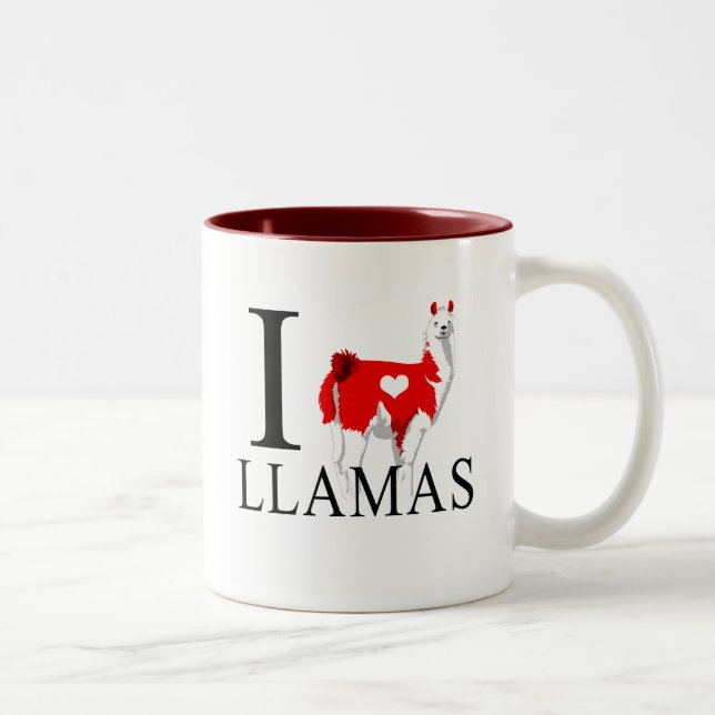 I Love Llamas Mugs (Right)