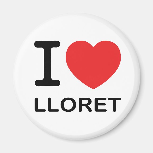I Love Lloret - Magnet (Front)