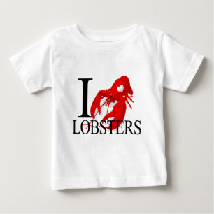 I Love Lobsters Baby's Baby T-Shirt