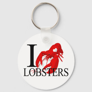 I Love Lobsters Keychains