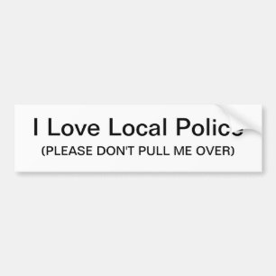 I Love Local Police Sticker