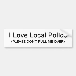 I Love Local Police Sticker
