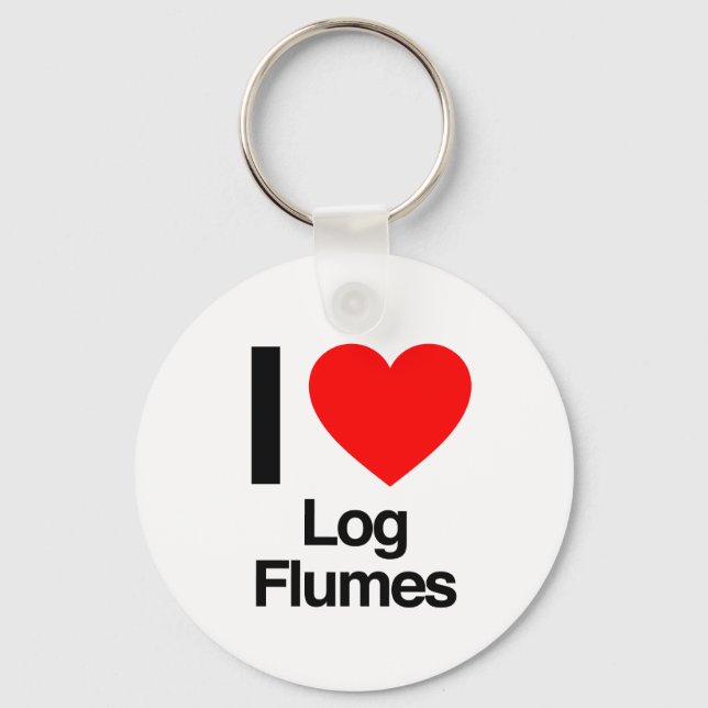 i love log flumes key ring (Front)