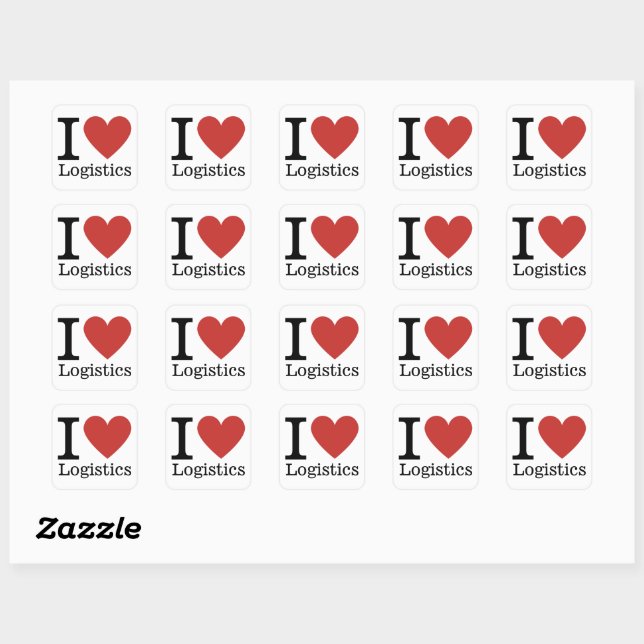 I ❤️ Love Logistics STICKER (Sheet)