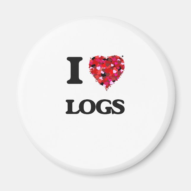 I Love Logs Magnet (Front)
